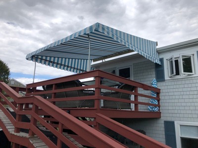 second floor deck awning